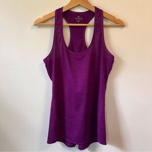 Athleta Purple Racerback Athletic Tank Top, Size MT